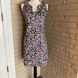 Isle Melis Kozan Scuba Dress Art To Wear Resort Cruise Stretch Mini Size Large L